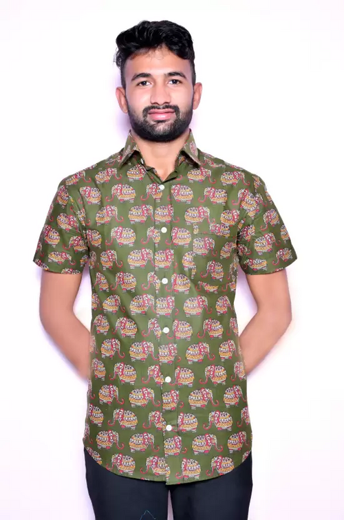 Men Regular Fit Printed Casual Shirt