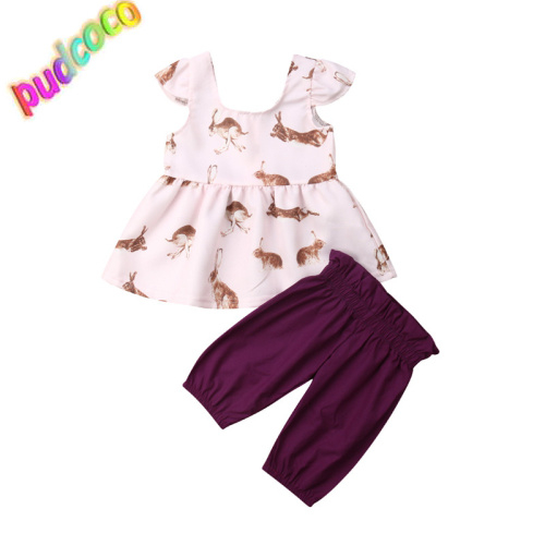 Cute Toddler Baby Girl Bunny Dress Tops