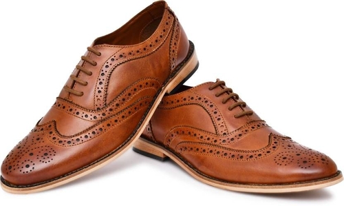 Men's Formal Full Brogues Genuine Leather British Shoes Brogues For