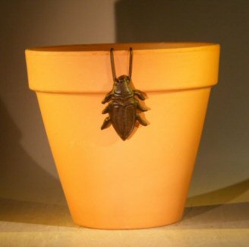 Cast Iron Hanging Garden Pot Decoration - Cricket2.0" Wide x 2.75"