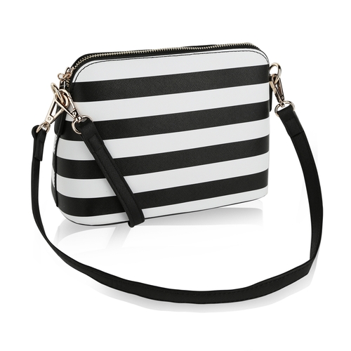 Main MKF Collection MKF-H10119BK Kimmy Striped Crossbody bag by Mia K. image