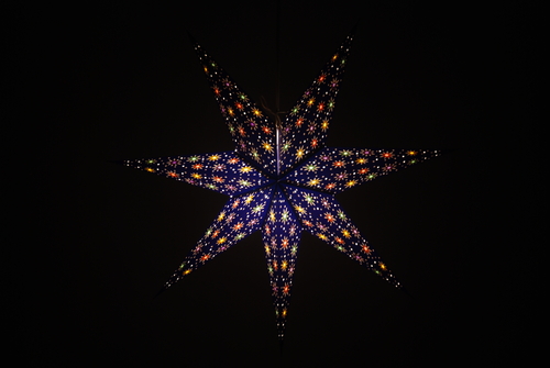 Spirit: Deep Blue - Handmade 7 Pointed Paper Star Lantern