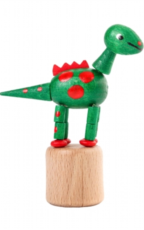 DREG 105-024-1 Dregeno Push Toy - Green Dinosaur