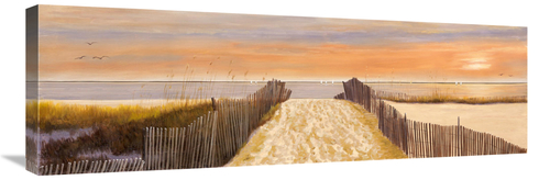 Global Gallery GCS-132814-1236-142 12 x 36 in. Beach Walk Art Print - 