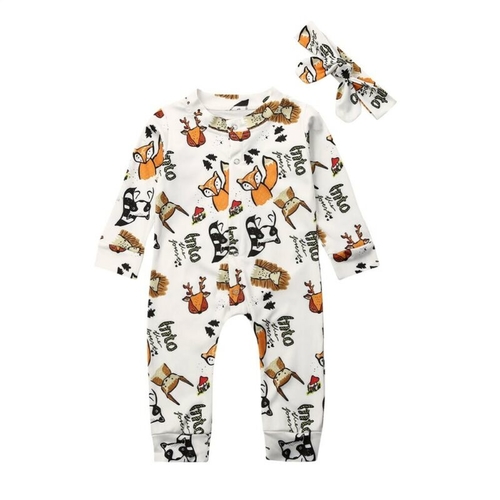 Pudcoco Autumn Newborn kids Boys Baby Girls Fox