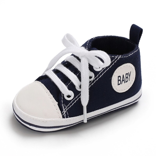 Classic canvas baby shoes hard bottom infant girls