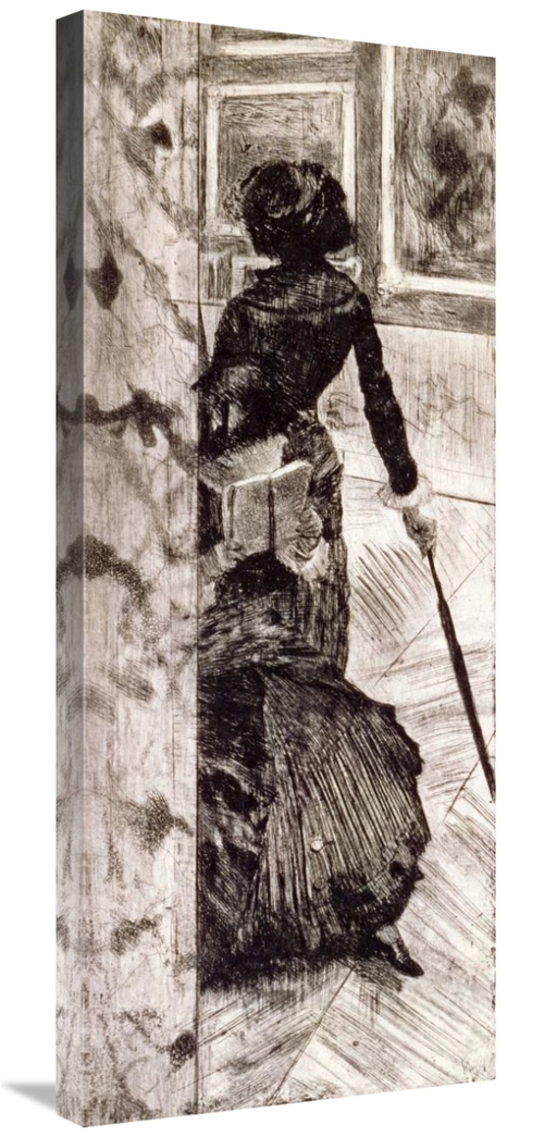 Global Gallery GCS-266199-36-142 36 in. Mary Cassatt at the Louvre Art