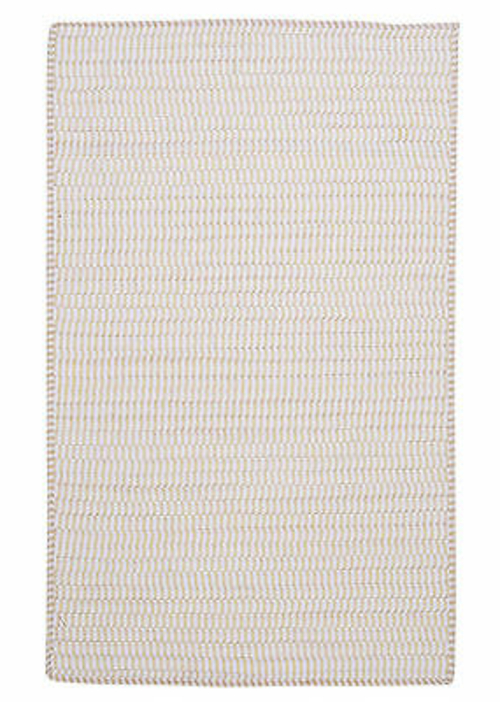 Colonial Mills Rug TK10R024X120B Ticking Stripe- Canvas 2 ft. x 10 ft.
