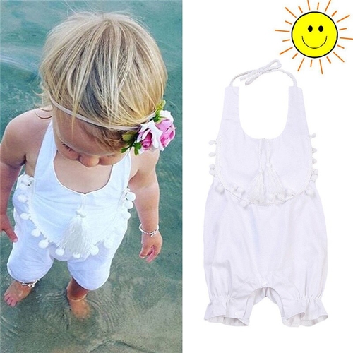 Newborn Baby Girls Clothing Tassels Romper