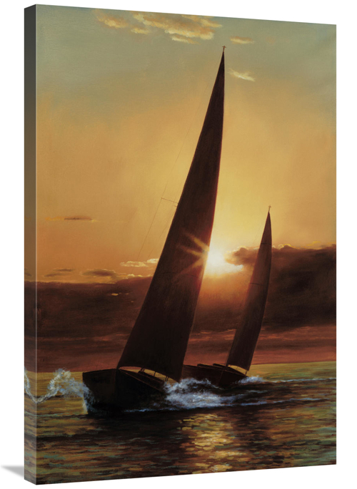 Global Gallery GCS-126614-2436-142 24 x 36 in. Red Sails Art Print - D