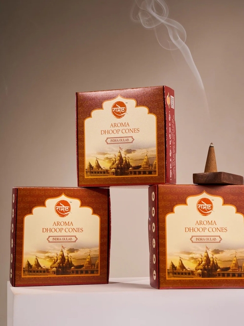 Main Kesar Chandanl  Dhoop Cones - Indra Gulab image