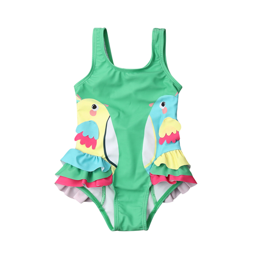 Baby Cartoon Ruffle One piece Swimsuit Newborn