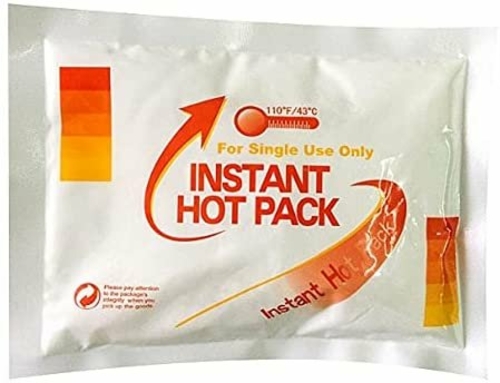 EZGOODZ Instant Heat Pack 6" x 8". Set of 10 Packs of Disposable