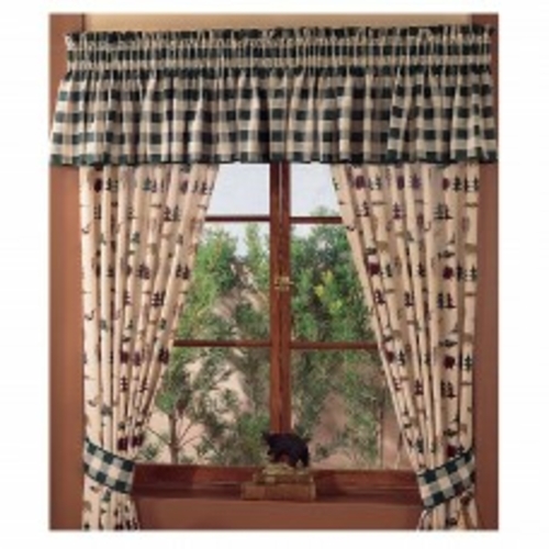 VISI-ONE Northern Exposure - Animal Theme - Rustic Rod Pocket Curtains