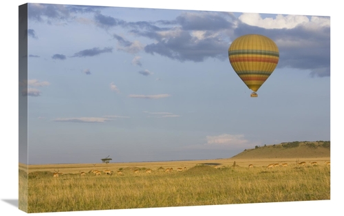 Global Gallery GCS-395834-2030-142 20 x 30 in. Hot Air Balloon Flying 