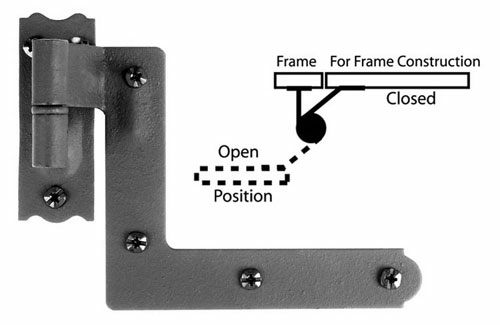 Acorn AK1BI NY11 New York Shutter Hinge  Wood