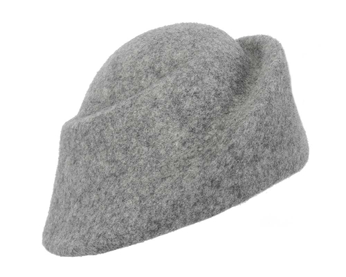 Unique grey marle ladies winter felt fashion hat