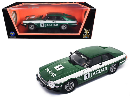 1975 Jaguar XJS Coupe Racing Green #1 1/18 Diecast Model Car by Road