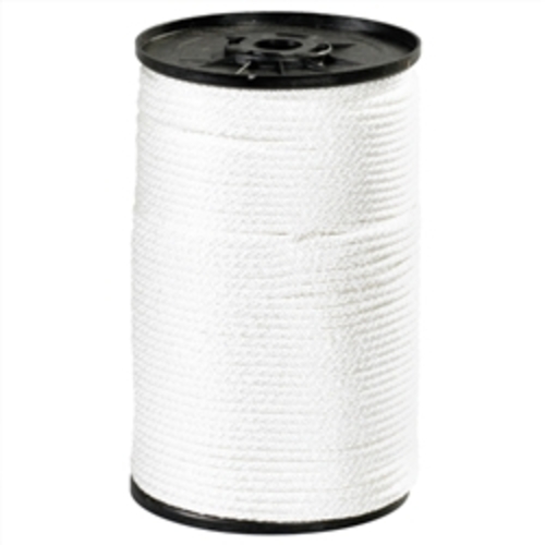 Box Partners TWR119 0.25 in. 1150 lbs White Solid Braided Nylon Rope