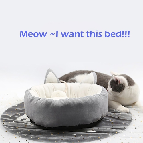 Cute Cat Sleeping Bed Soft Winter Mat For Kitten