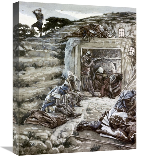 Global Gallery GCS-280487-22-142 22 in. Roman Guards at the Tomb Art P