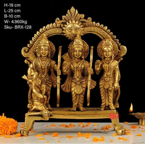 8.5" BRASS RAM DARBAR STATUE (BRT-575)