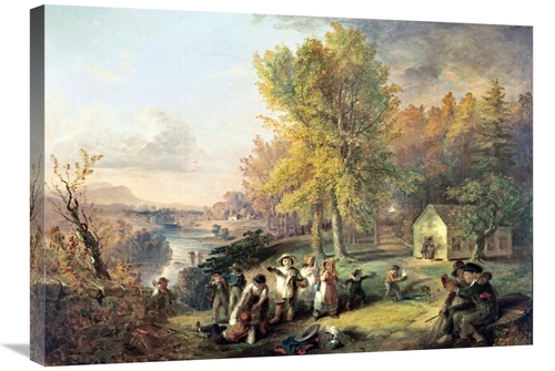 Global Gallery GCS-278066-30-142 30 in. Dismissal of School on an Octo