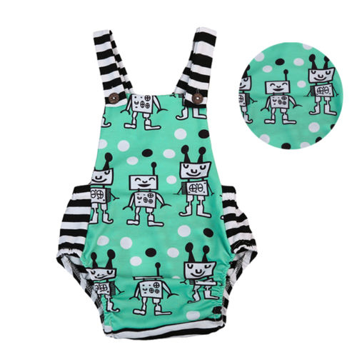 Cute Infant Baby Boy Girl Sleeveless Bodysuit