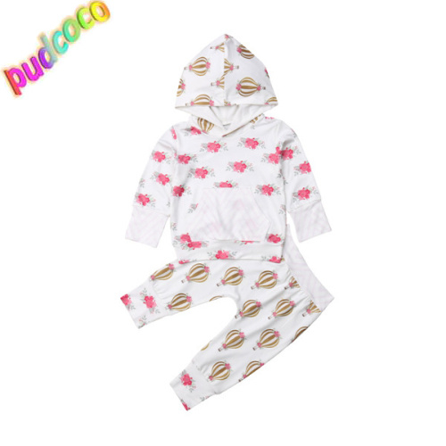 Floral Kids Toddler Baby Girls Hoodies Tops