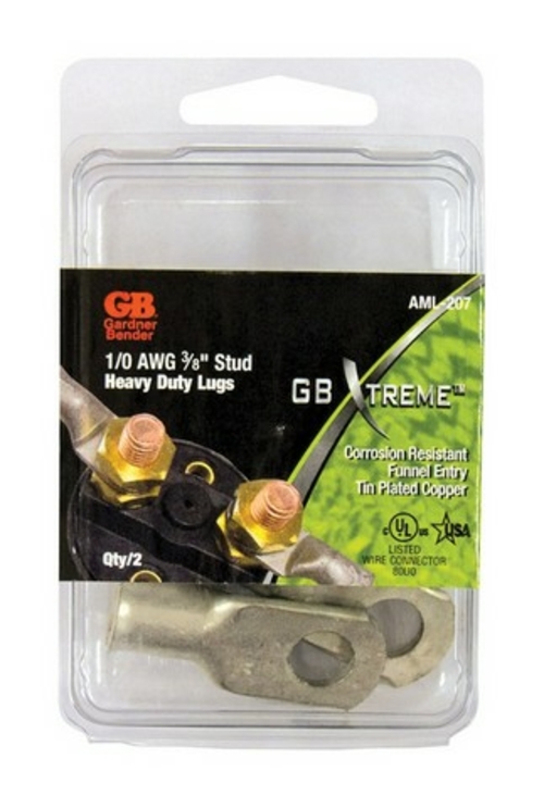 GB Xtreme AML-207 0 AWG 0.37 in. Stud Heavy Duty Lug