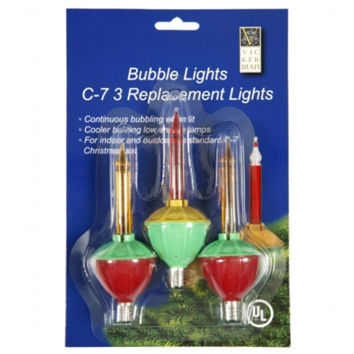 Vickerman V490773 C7 Multi Bubble 5 watt Repl. Bulbs 3 Pak