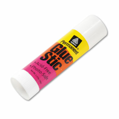 Avery 00196 Clear Application Permanent Glue Stic- 1.27 oz- Stick