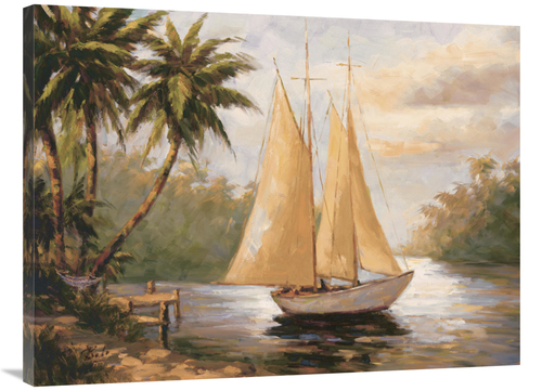 Global Gallery GCS-128147-3040-142 30 x 40 in. Setting Sail II Art Pri