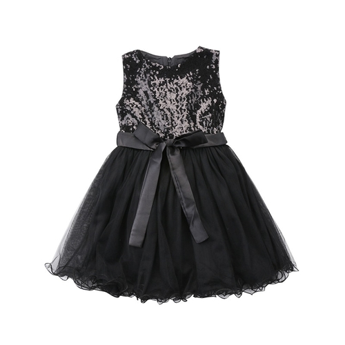 Girls Formal Sequins Baby Princess Bridesmaid