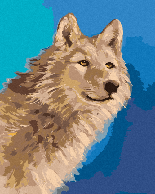 Zuty - Paint by Numbers - WOLF PORTRAIT II (D. RUSTY RUST), 40x50 cm
