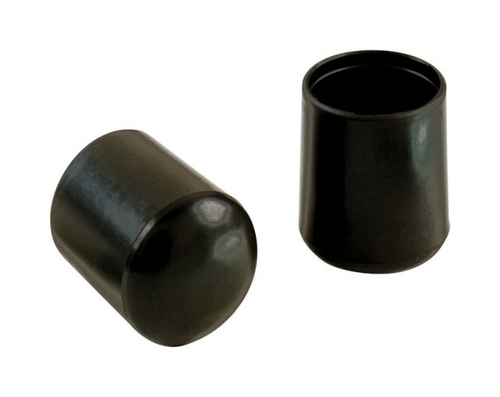 Shepherd Hardware 9212 0.87 in. Black Hi-Vinyl Leg Tips