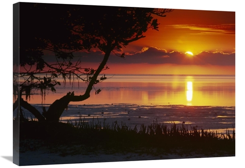 Global Gallery GCS-396003-2432-142 24 x 32 in. Sunset Over Annes Beach