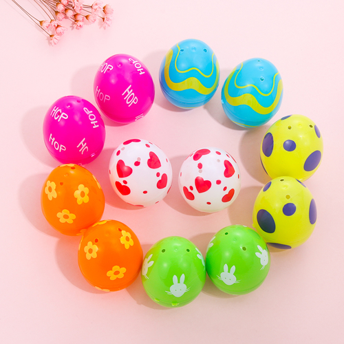 6/12pcs Plastic Easter Eggs Candy Box