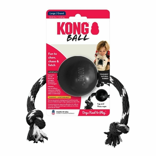 KONG 293422 Extreme with Rope Dog Toy - Large