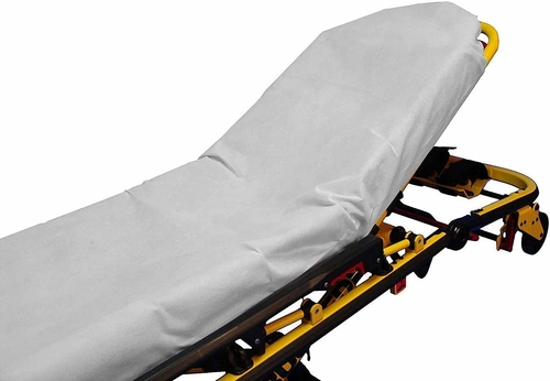 Disposable Fitted Sheets 30" x 72". Pack of 50 White Elastic Fitted