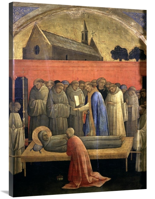 Global Gallery GCS-278632-40-142 40 in. Death of St. Francis of Assisi