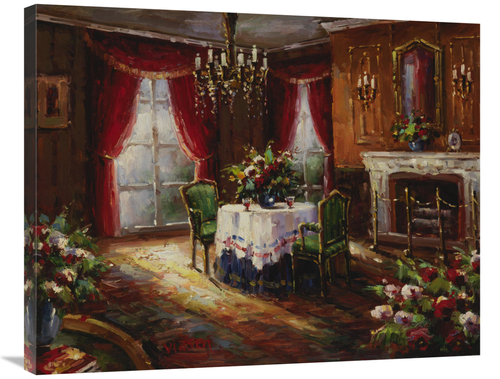 Global Gallery GCS-132577-2835-142 28 x 35 in. Fireside Supper Art Pri