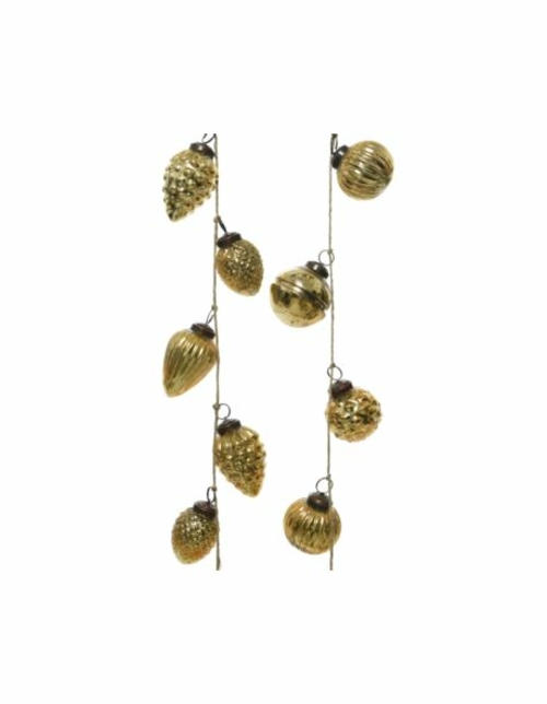 Kaemingk International 9045971 Bauble Garland Lights, Gold - Pack 