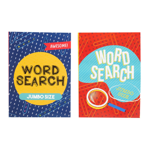 80 Page Jumbo Word Search Book - Assorted