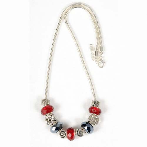 Buckeye Blitz Ohio State Theme Necklace