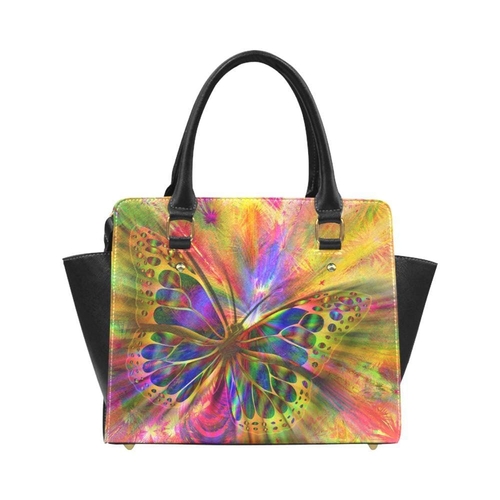 Handbags - Colorful Butterfly Style Top-handle Bag