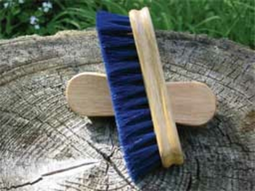 Desert Equestrian Legends Horsehair Face Brush Blue 4.5 Inches - 2285