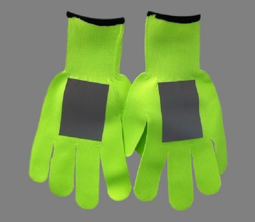 Ameri-Viz B-LMKNIT-REFLECTIVE Lime Reflective Crossing Guard & Traffic