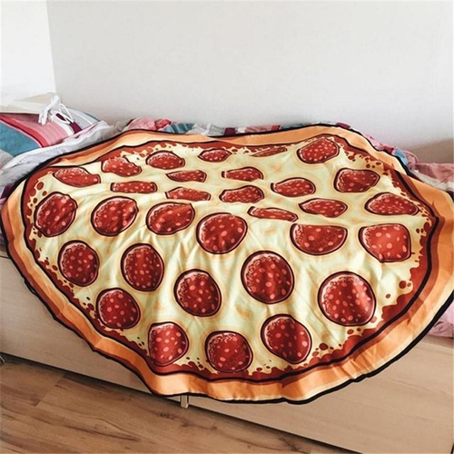 Round Pizza Beach Blanket