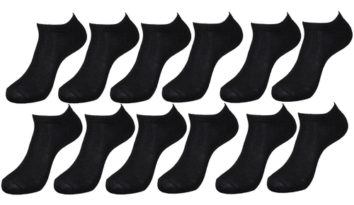 DDI 2291982 Adults Unisex Black Low Cut Socks - Size 9-11 Case of 144